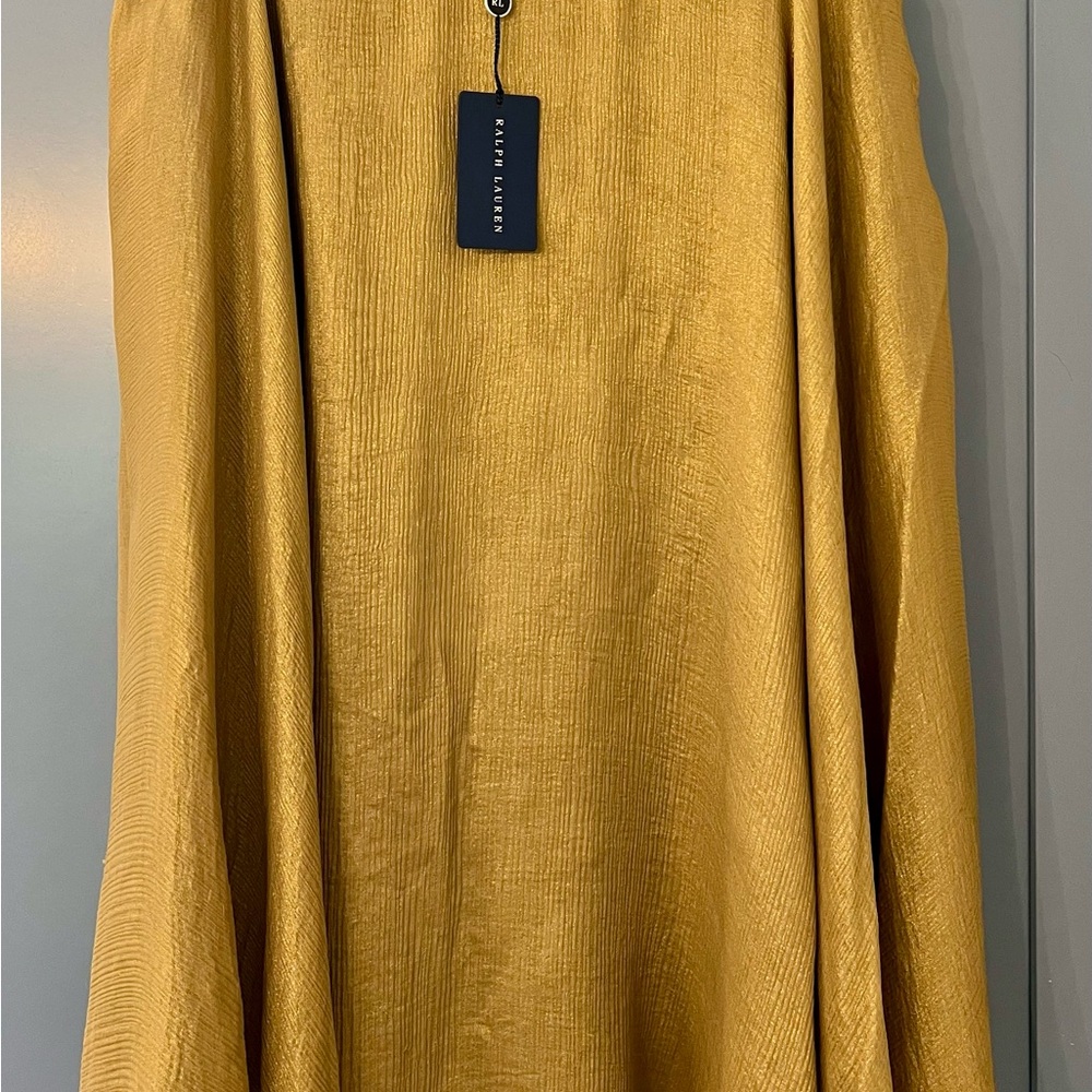 Ralph Lauren Sheer Gold Skirt
